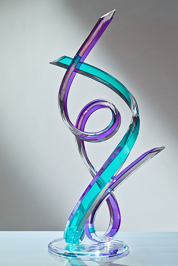 Color Double Loop Acrylic Sculpture-image